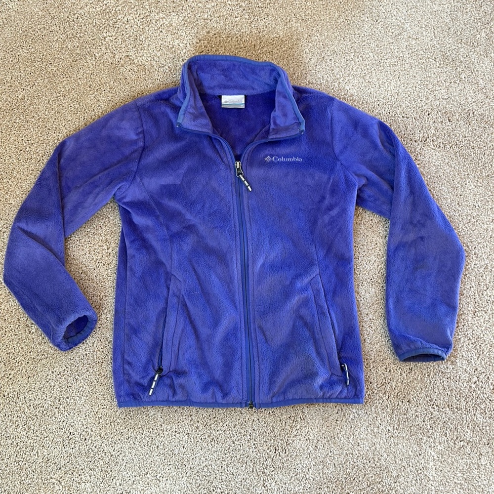 Columbia girls fuzzy jacket